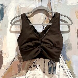 Alo Long Line Ruched Bra